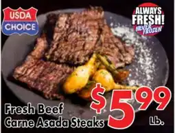 Valley Marketplace Fresh Beef Carne Asada Steaks offer