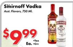 Valley Marketplace Smirnoff Vodka offer
