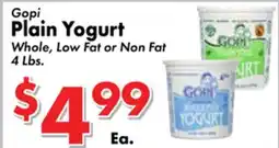 Valley Marketplace Gopi Plain Yogurt offer