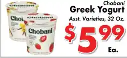Valley Marketplace Chobani Greek Yogurt offer