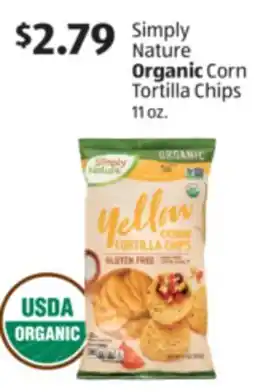 Aldi Simply Nature Organic Corn Tortilla Chips offer