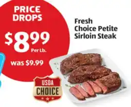 Aldi Fresh Choice Petite Sirloin Steak offer