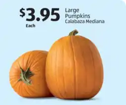 Aldi Large Pumpkins offer