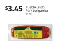 Aldi Pueblo Lindo Pork Longaniza offer