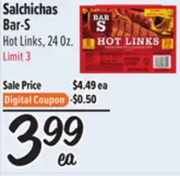 El Super Fresh Salchichas Bar-S offer