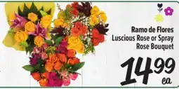 El Super Fresh Ramo de Flores Luscious Rose or Spray Rose Bouquet offer