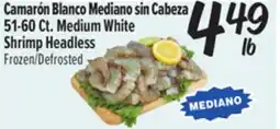 El Super Fresh Camarón Blanco Mediano sin Cabeza offer