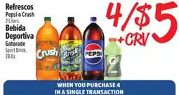 El Super Fresh Refrescos Pepsi o Crush offer