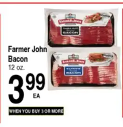Superior Grocers Farmer John Bacon offer