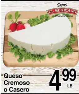 Superior Grocers Queso Cremoso o Casero offer