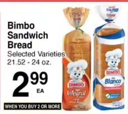 Superior Grocers Bimbo Sandwich Bread offer