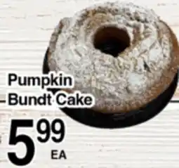 Superior Grocers Pumpkin Bundt Cake offer