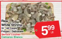 Superior Grocers Raw White Shrimp offer