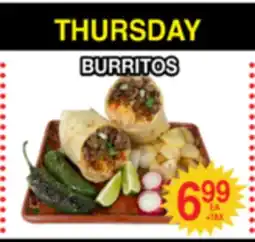 Superior Grocers THURSDAY BURRITOS offer