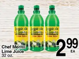 Superior Grocers Chef Merito Lime Juice offer