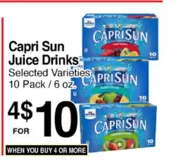 Superior Grocers Capri Sun Juice Drinks offer