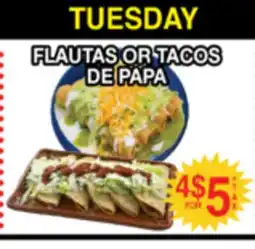 Superior Grocers FLAUTAS OR TACOS DE PAPA offer