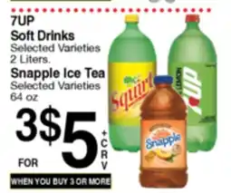 Superior Grocers 7UP Soft Drinks, Snapple Ice Tea offer
