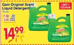 Superior Grocers Gain Original Scent Liquid Detergent offer