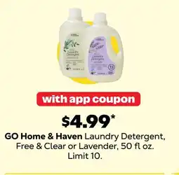 Grocery Outlet GO Home & Haven Laundry Detergent, Free & Clear or Lavender offer