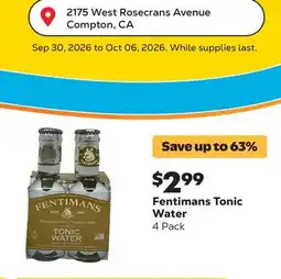 Grocery Outlet Tonic Water offer