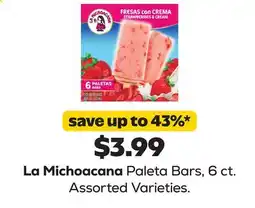 Grocery Outlet La Michoacana Paleta Bars offer