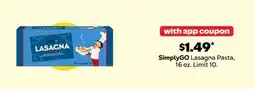 Grocery Outlet SimplyGO Lasagna Pasta offer