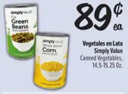 El Super Canned Vegetables Simply Value offer