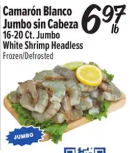 El Super Camarón Blanco Jumbo sin Cabeza offer