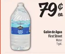 El Super Galón de Agua First Street offer