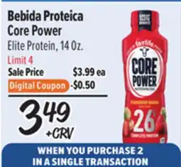 El Super Bebida Proteica Core Power offer