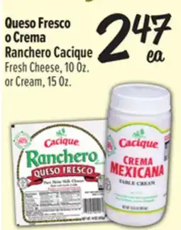 El Super Queso Frescoo Crema Ranchero Cacique offer