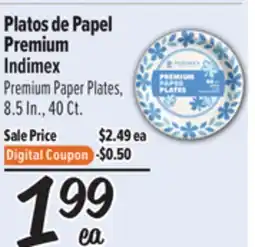 El Super Platos de Papel Premium Indimex offer