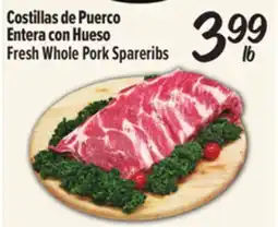 El Super Costillas de Puerco Entera con Hueso Fresh Whole Pork Spareribs offer
