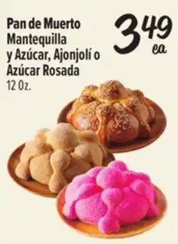 El Super Pan de Muerto Mantequilla y Azúcar, Ajonjolí o Azúcar Rosada offer