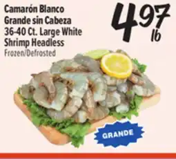 El Super Large White Shrimp Headless offer