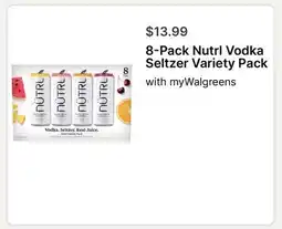 Walgreens 8-Pack Nutrl Vodka Seltzer Variety Pack offer
