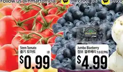 Hmart Stem Tomato, Jumbo Blueberry offer
