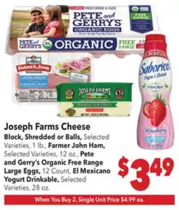 Vallarta Supermarkets Joseph Farms Cheese offer