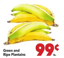 Vallarta Supermarkets Green and Ripe Plantains offer