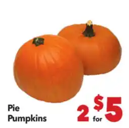 Vallarta Supermarkets Pie Pumpkins offer