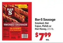 Vallarta Supermarkets Bar-S Sausage offer