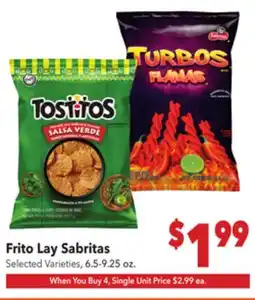 Vallarta Supermarkets Frito Lay Sabritas offer