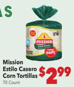 Vallarta Supermarkets Mission Estilo Casero Corn Tortillas offer