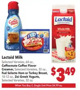 Vallarta Supermarkets Lactaid Milk offer
