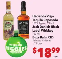 Vallarta Supermarkets Hacienda Vieja Tequila Reposado offer