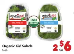 Vallarta Supermarkets Organic Girl Salads offer