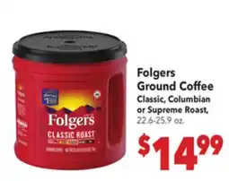 Vallarta Supermarkets Folgers Ground Coffee offer