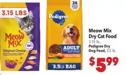 Vallarta Supermarkets Meow Mix Dry Cat Food offer