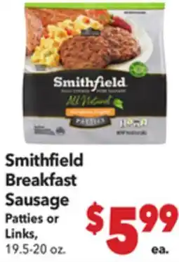Vallarta Supermarkets Smithfield Breakfast Sausage offer